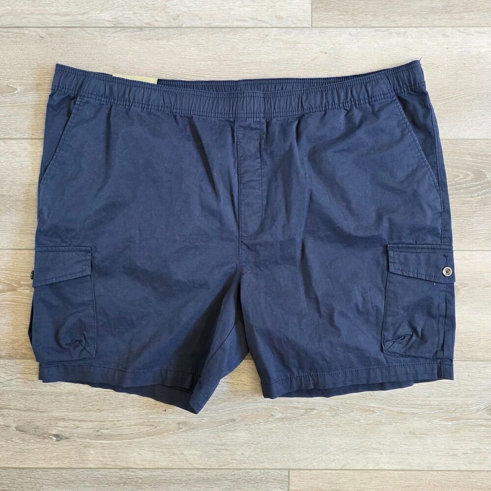 Mens 7in Everyday Cargo Shorts - Goodfellow Co - Navy Blue - XXL - NEW